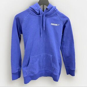 Gymshark Women's Blue Pullover Hoodie Hooded Sweatshirt Size S.